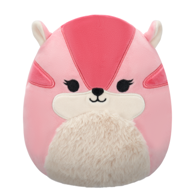 Plyšový mazlíček Squishmallows Chipmunk s chlupatým bříškem - Dianalee