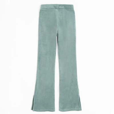 Sametové zvonové džegíny- zelené - 134 GREEN