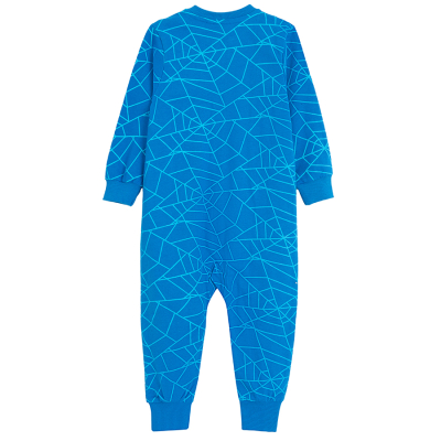 Spací overal Spiderman- modrý - 122 BLUE
