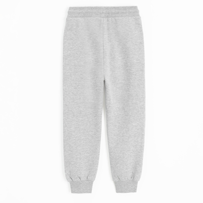 Sportovní kalhoty- šedé - 122 GREY MELANGE