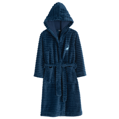 Župan s kapucí- modrý - 86_92 NAVY BLUE