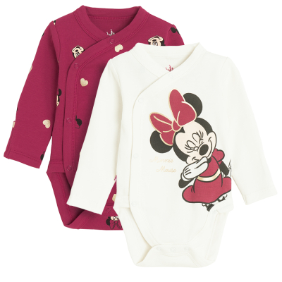 COOL CLUB Body dlouhý rukáv MINNIE MOUSE 2 ks vel. 62