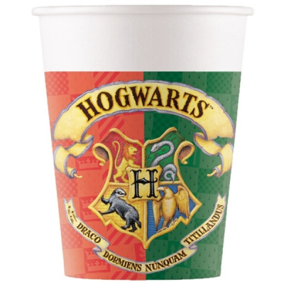 Harry Potter  party - kelímky papírové 200 ml 8 ks