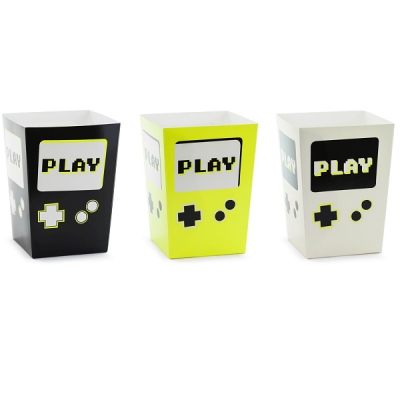 Krabičky na popcorn Gamepad Play 7x7x12 cm