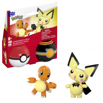 Mega Pokémon Poké ball - Charmander & Pichu