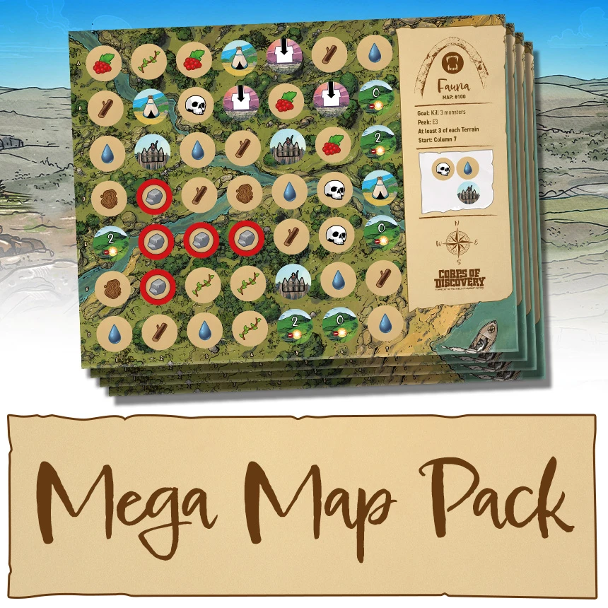 Off the Page Games Corps of Discovery: Mega Map Pack - EN