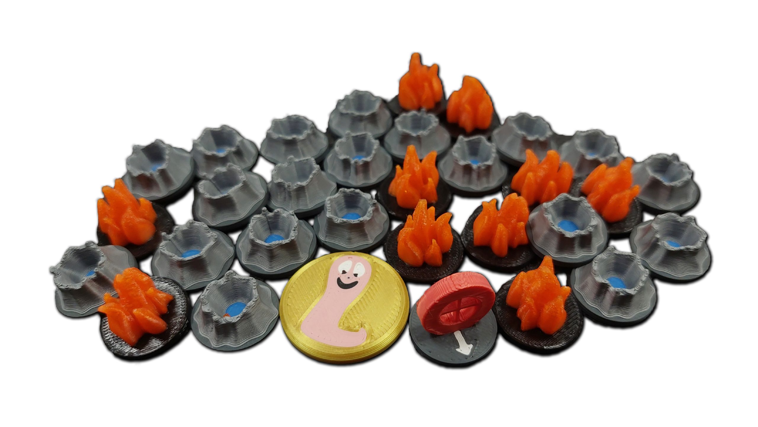 TLAMA games Worms: Desková hra - 3D Upgrade pack - plastové žetony Worms: The Board Game - 3D Upgrade pack - plastové žetony