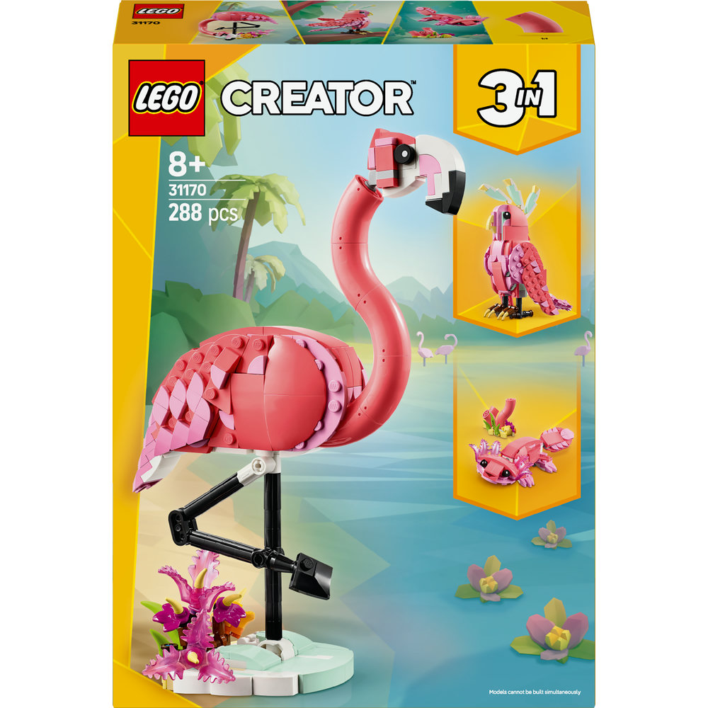 LEGO LEGO® Creator 3 v 1 Divoká zvířata: Růžový plameňák 31170
