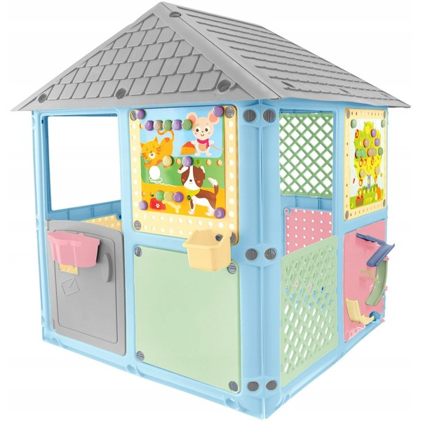 Mochtoys - Dětský zahradní domeček 6v1 růžový