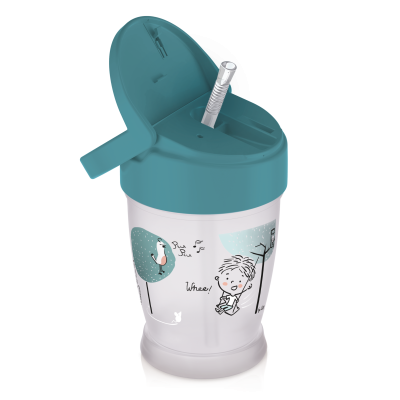 Můj hrníček se slámkou Lovi Lovely Junior 250 ml kluk