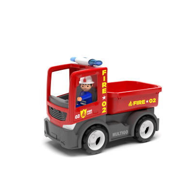 MultiGO ECO Fire - Valníček s hasičem - auto s Igráčkem