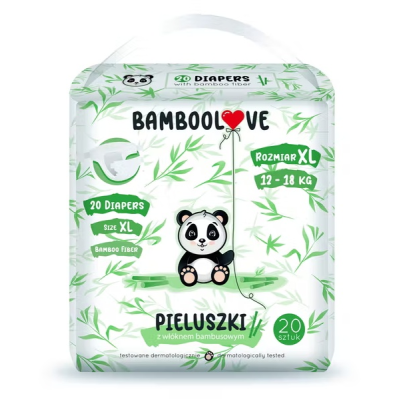 Pleny jednorázové bambus vel. XL 12-18 kg 20 ks