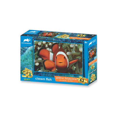Puzzle 3D - Ryba Kloun 63 dílků