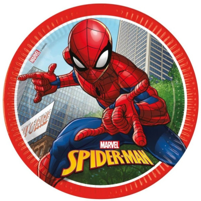 Spiderman Crime Fighter - Talířky papírové  23 cm 8ks