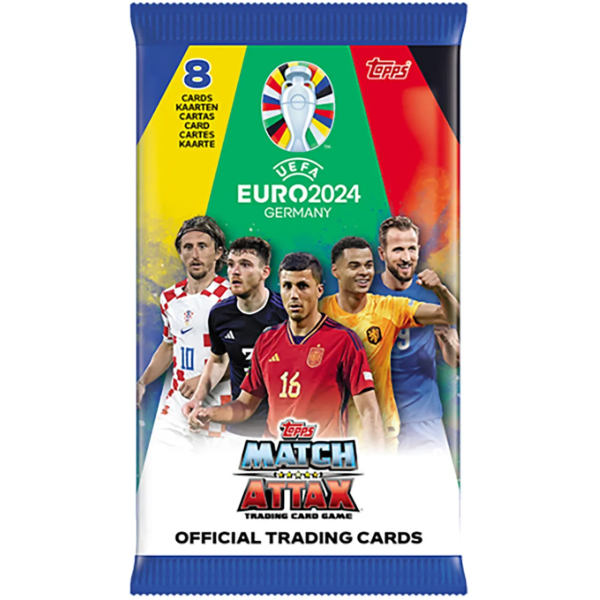 Fotbalové karty Topps EURO 2024 Packet 8ks
