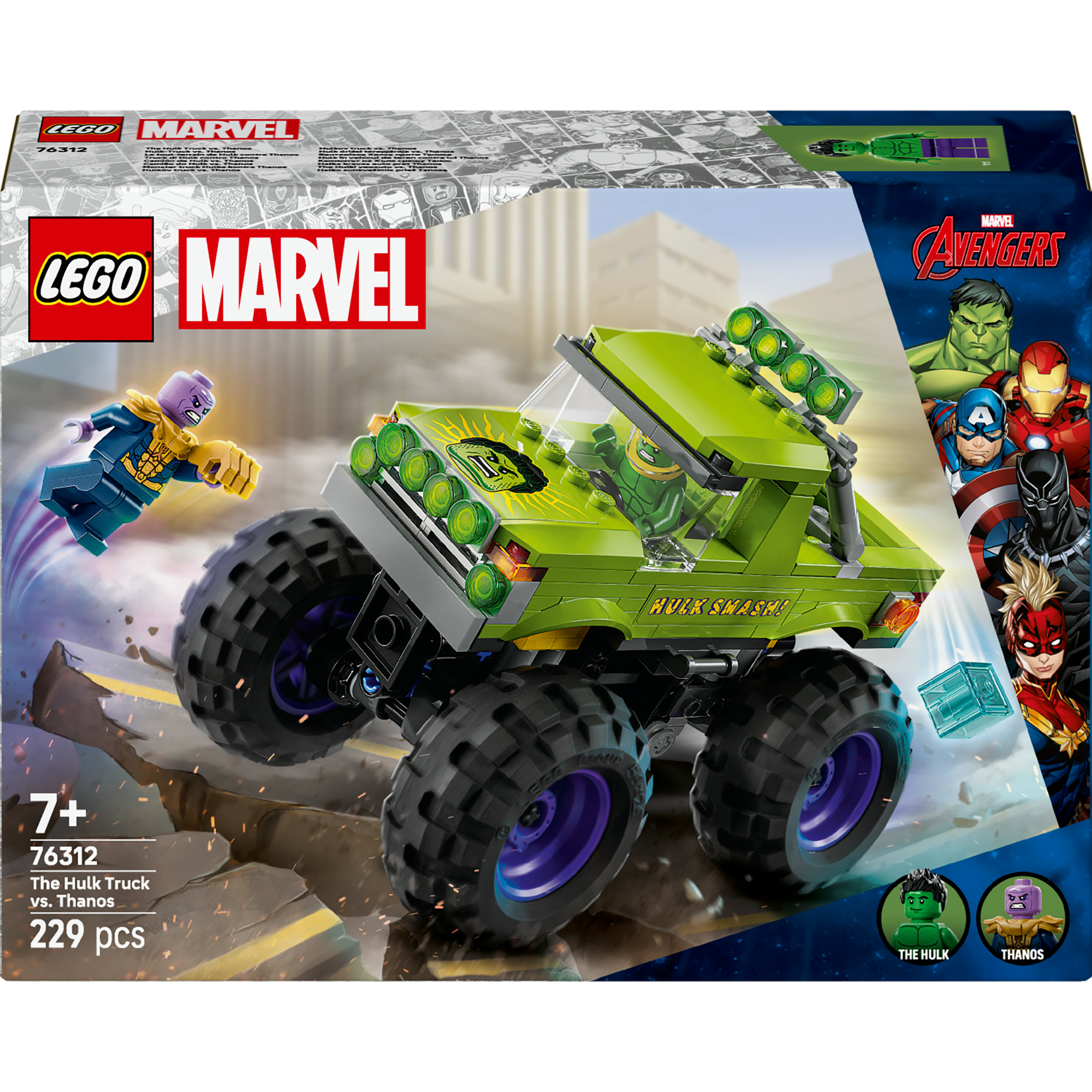 LEGO LEGO® Marvel Hulkův truck vs. Thanos 76312