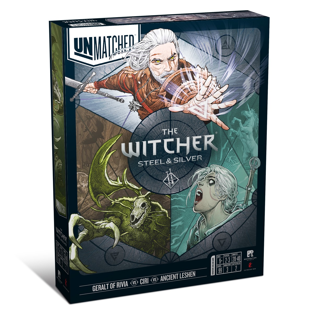 Restoration Games Unmatched: The Witcher – Steel and Silver