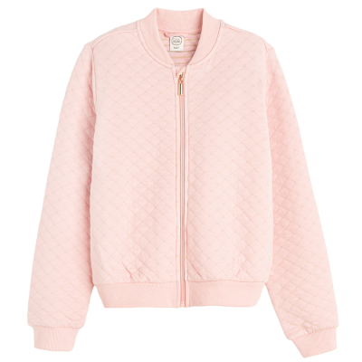 Rozepínací mikina- růžová - 164 PINK