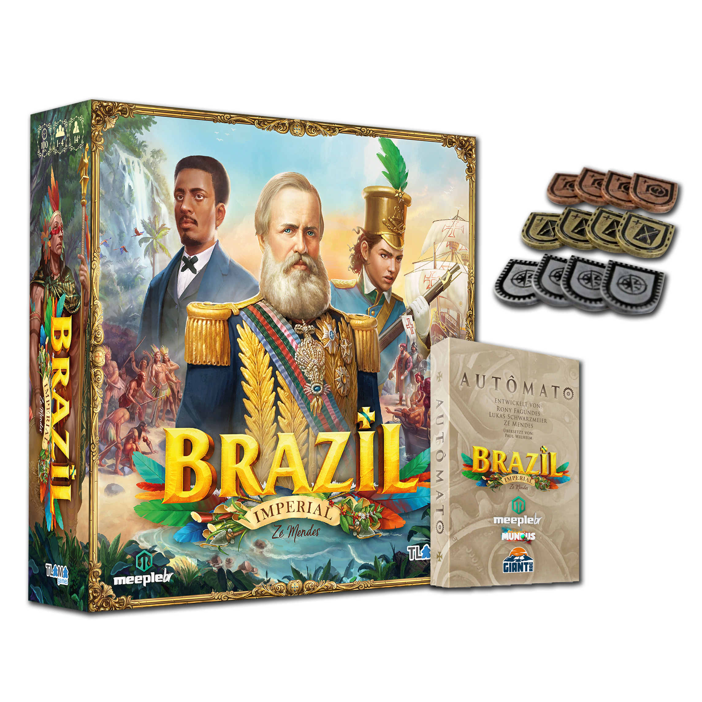 TLAMA games Brazil: Imperial CZ + Autômato CZ + kovové žetony akcí