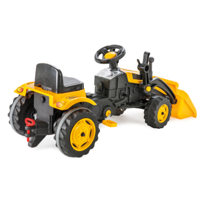 Traktor šlapací s přední lžící žlutý