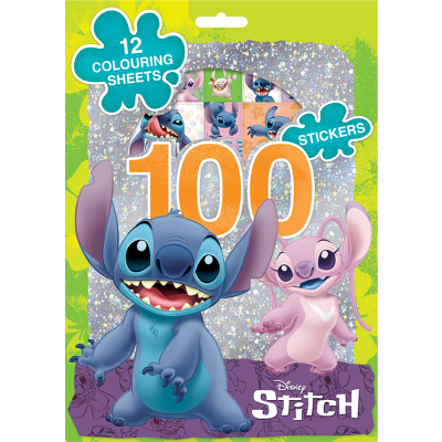 100 samolepek s omalovánkovými listy Lilo & Stitch