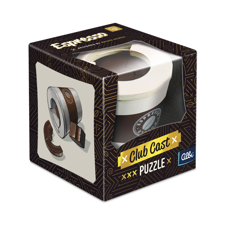 Albi Hlavolam Puzzle Club Cast - Espresso