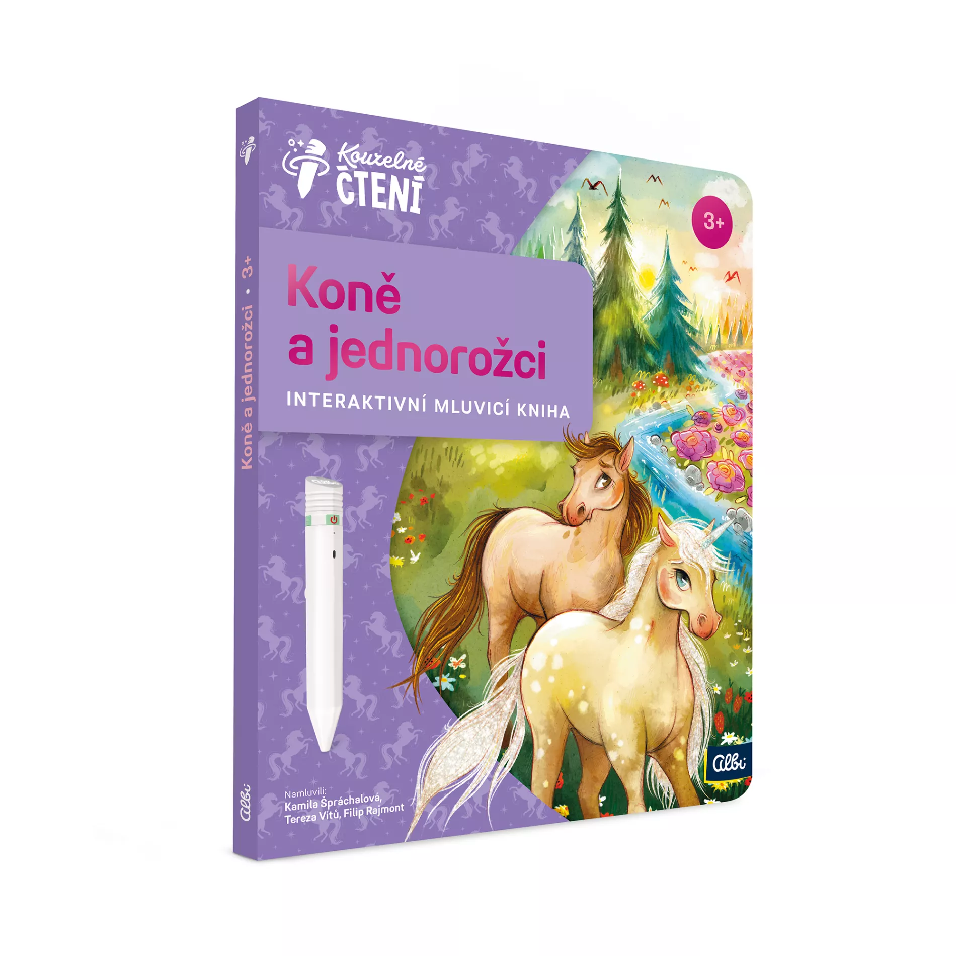 Albi Kniha Koně a jednorožci (Kouzelné čtení)