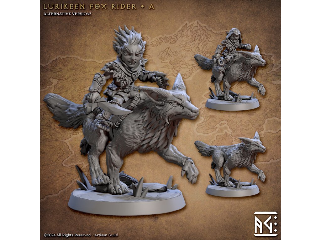 Artisan Guild Elf/Gnome - Lurikeen Fox Rider A Deeproot Lurikeen