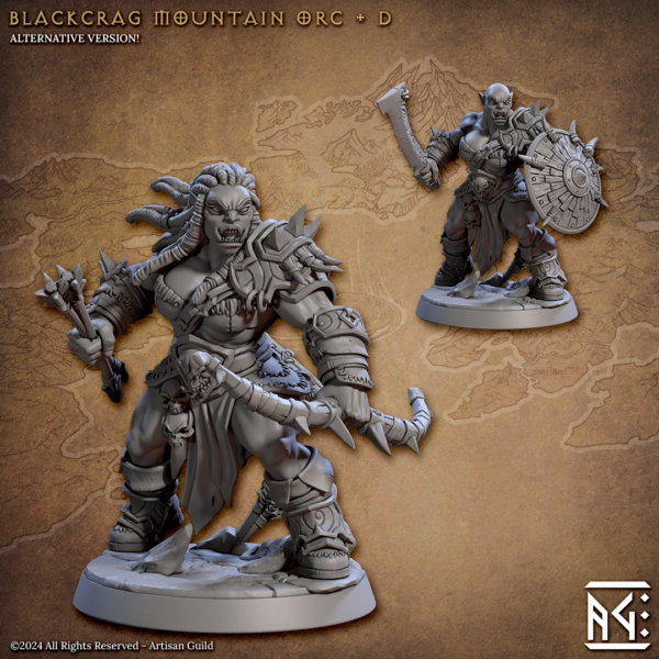 Artisan Guild Orc - Blackrog Mountain Orc D Blackrog Orc