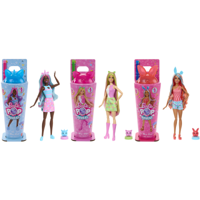 Barbie pop reveal Barbie koktejlové překvapení