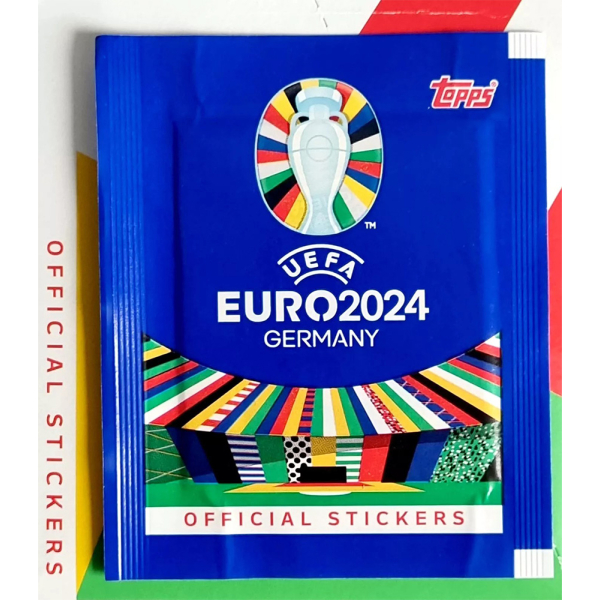 Fotbalové samolepky Topps EURO 2024 samolepky 6 ks