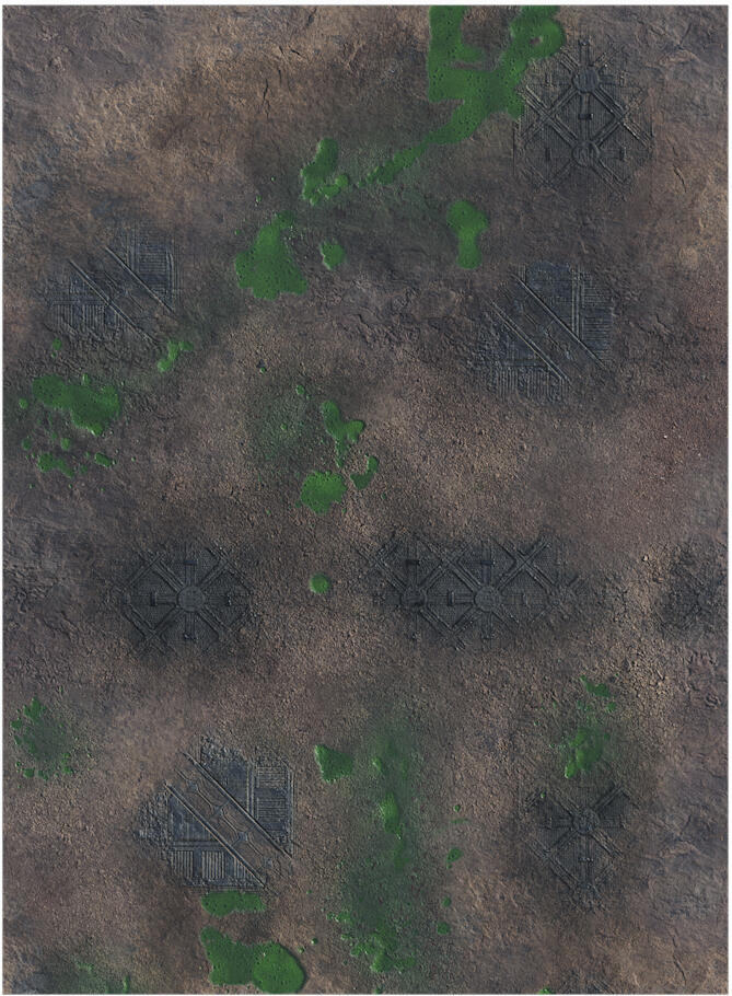 Gamemat.eu Herní podložka 44"x60" (112x154 cm) - různé motivy Barva: Toxic Badlands (+brašna zdarma)