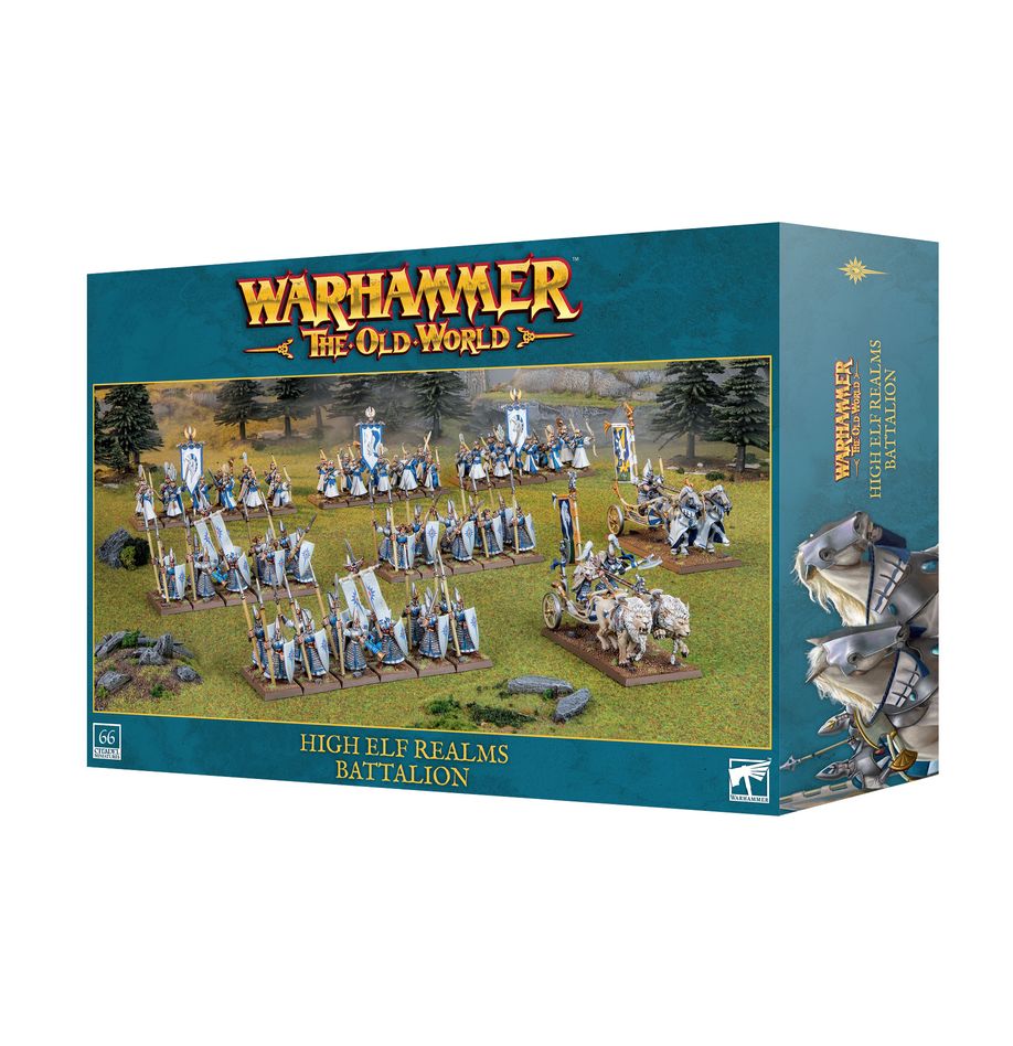Games Workshop Poškozené - High Elf Realms: Battalion (Warhammer: The Old World)