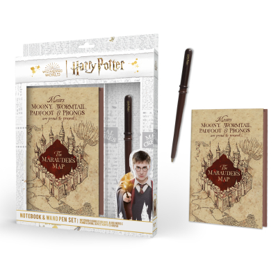 Harry Potter blok s hůlkou (Pobertův plánek)