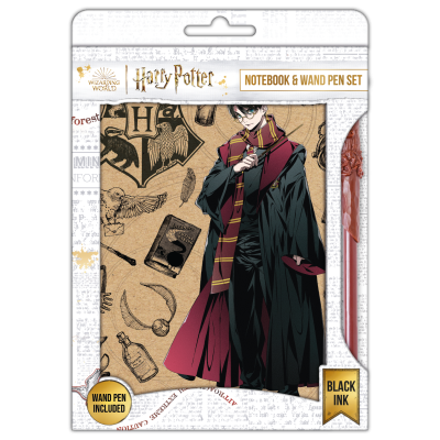 Harry Potter blok s perem (Navy & Gold) DPL6