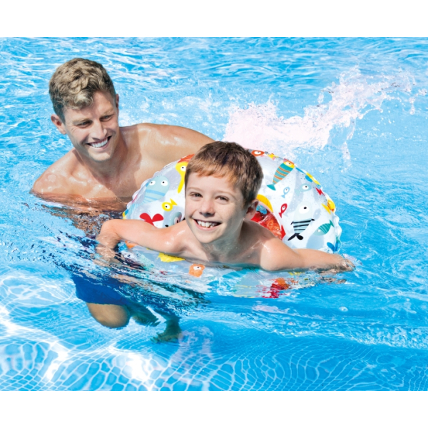 INTEX - Nafukovací kruh Lively Print 61 cm