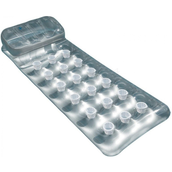 INTEX - Nafukovací lehátko stříbrná 188cm
