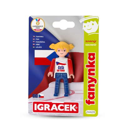 Igráček Fanynka - figurka s vlajkou