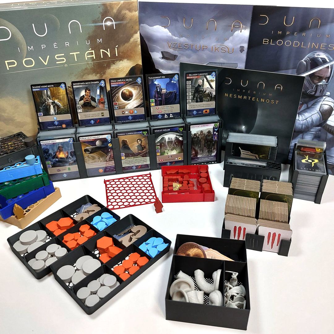 Inserty HERMAN Insert: Duna: Impérium – Povstání + 3 Rozšíření NENÍ HRA! Insert: Dune: Imperium - Uprising