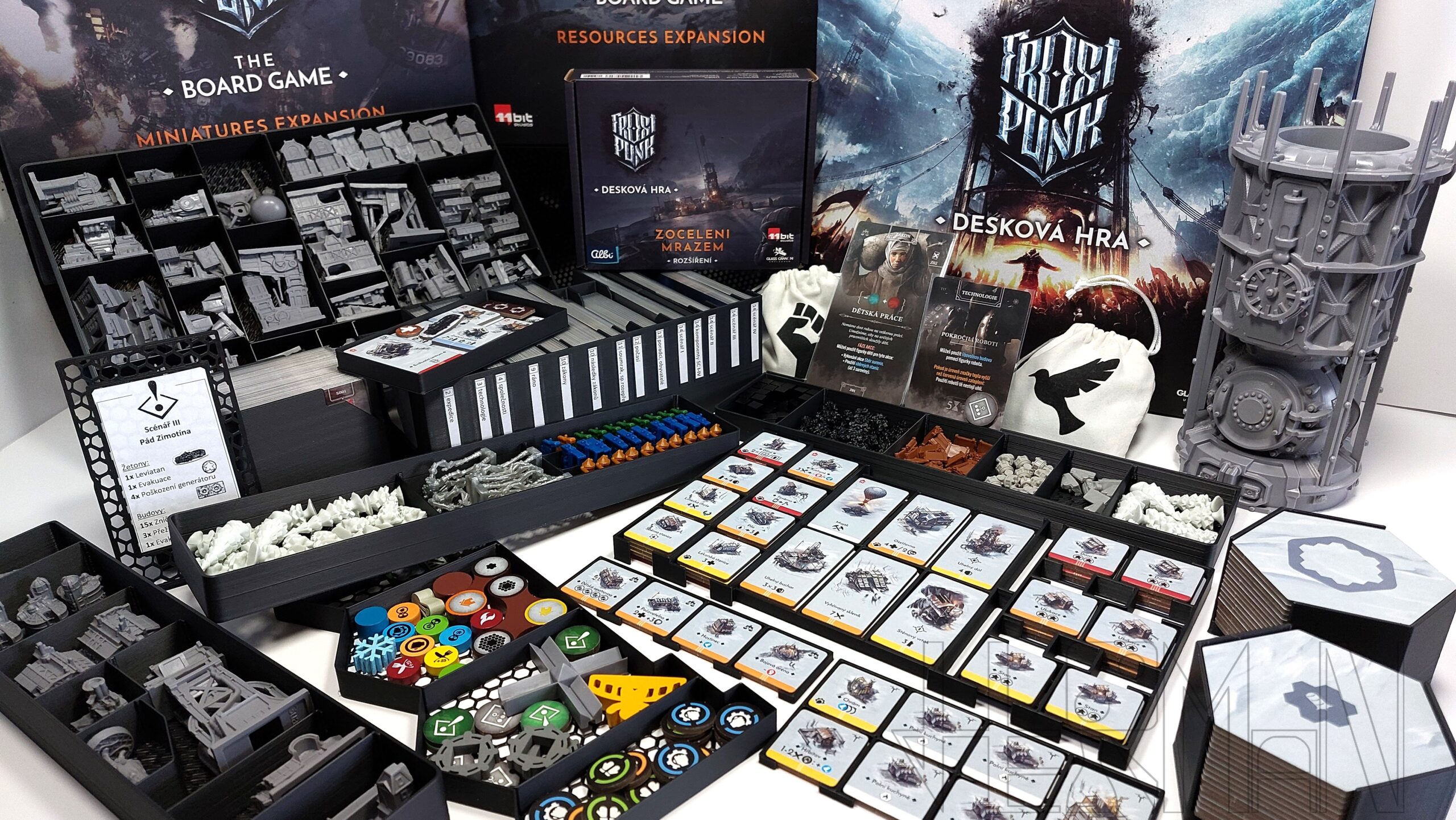 Inserty HERMAN Insert: Frostpunk + Miniatures exp. NENÍ HRA! Insert: Frostpunk + Miniatures exp.