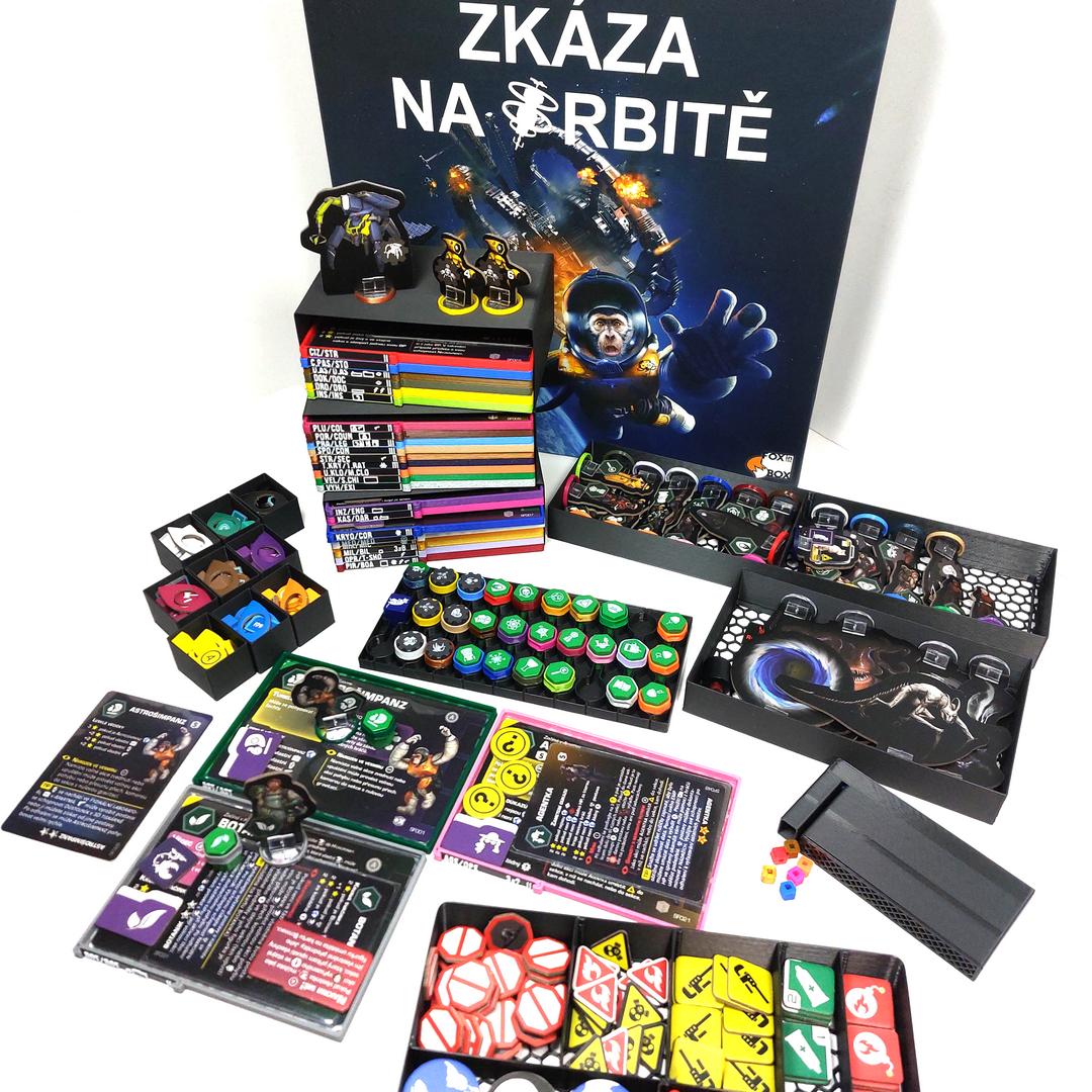 Inserty HERMAN Insert: Zkáza na Orbitě + Označovače na figurky NENÍ HRA! Insert: Stationfall