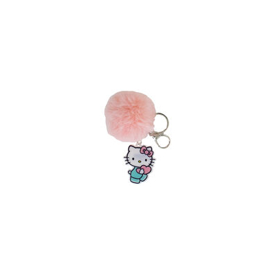 Klíčenka Hello Kitty s chlupatou bambulkou