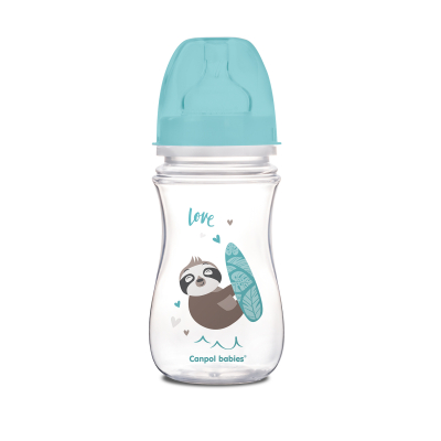 Láhev se širokým hrdlem Exotic Animals 240ml modrá