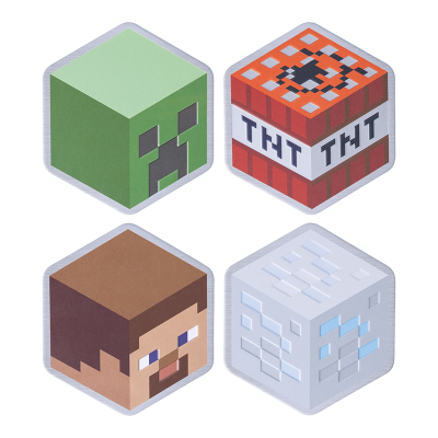 Minecraft set podtácků