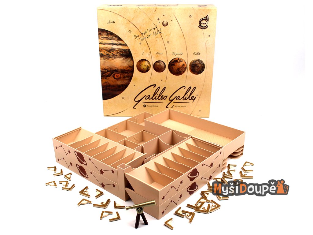Myší Doupě Galileo Galilei - Insert + žetony NENÍ HRA! - Insert a žetony pro Galileo Galilei
