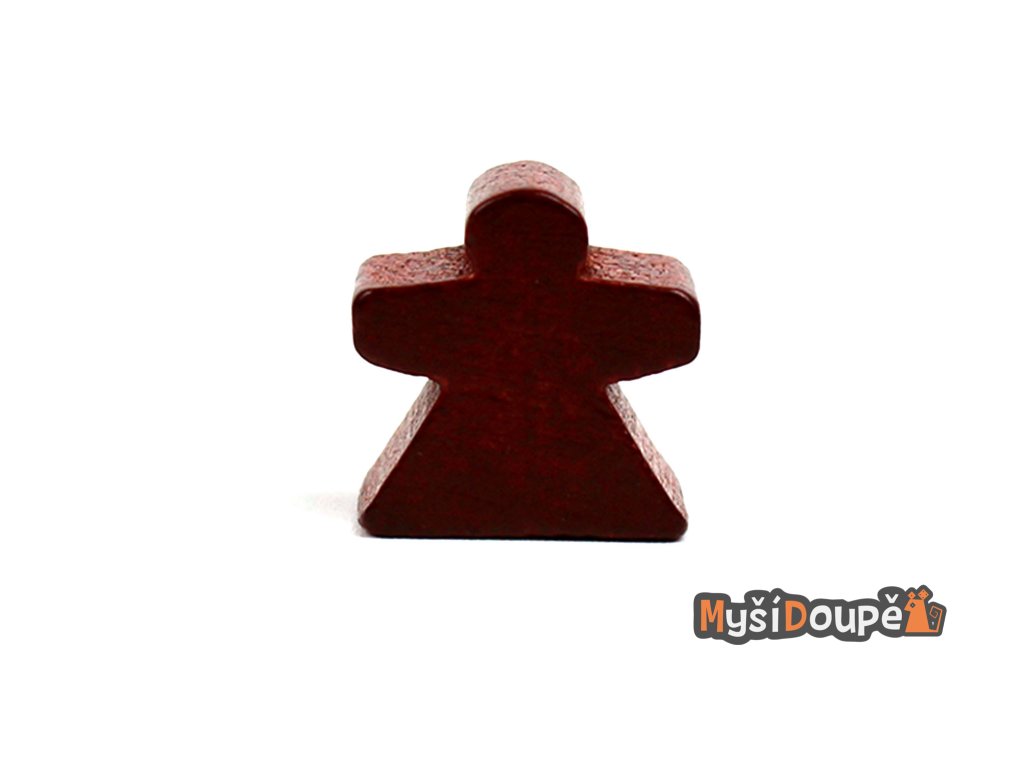 Myší Doupě Meeple Dáma - Dřevěné figurky (10ks) Barva: Hnědá