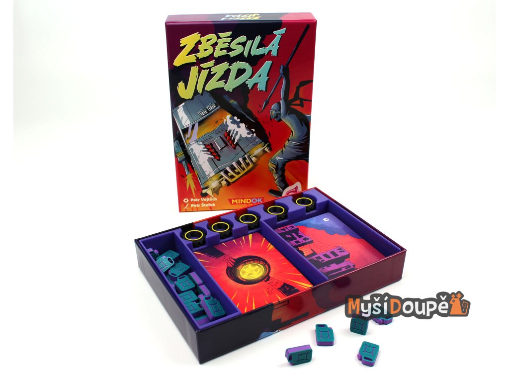 Myší Doupě Zběsilá jízda - Insert + žetony NENÍ HRA! Dirt and Glory – insert a žetony