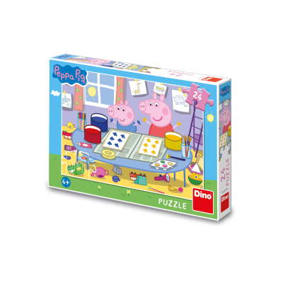 Puzzle 24 dílků Prasátko Peppa: Výtvarník