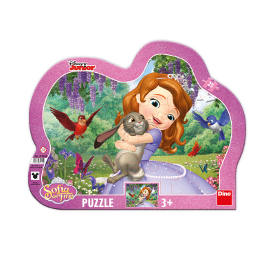 Puzzle 25 dílků deskové Sofie a zvířátka