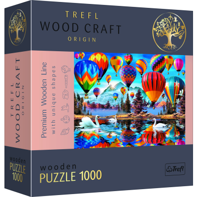 Puzzle dřevěné Barevné balóny 1000 dílků